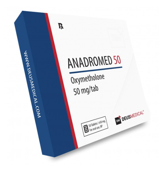 Anadromed 50 — Oxymetolona — 50 comprimidos 50 mg