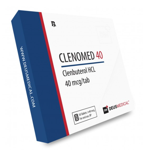 Clenomed 40 — Clenbuterol — 50 comprimidos 40 mcg