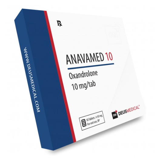 Anavamed 10 — Oxandrolona — 50 tabletas 10 mg