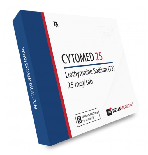 Cytomed 25 — Liotironina T3 — 50 comprimidos 25 mcg